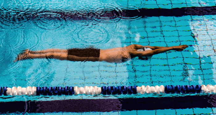 swim faster with flat feet